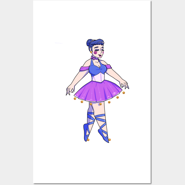 Ballora Gijinka Transparent Wall Art by spaceagebarbie